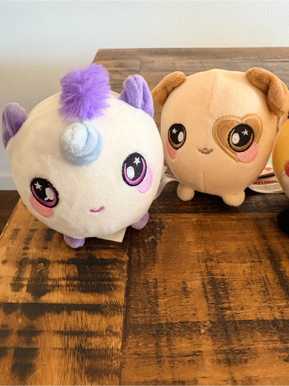 Squish animals Plush Round Small Pets - Assorted Purple, Cream, Yellow, Pink